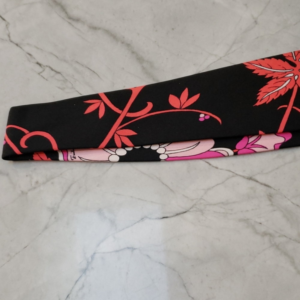 Host Pick ð¥Vintage Emilio Pucci Pink Floral Tie - Picture 2 of 6